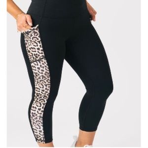 ZYIA Black Leopard Print Leggings